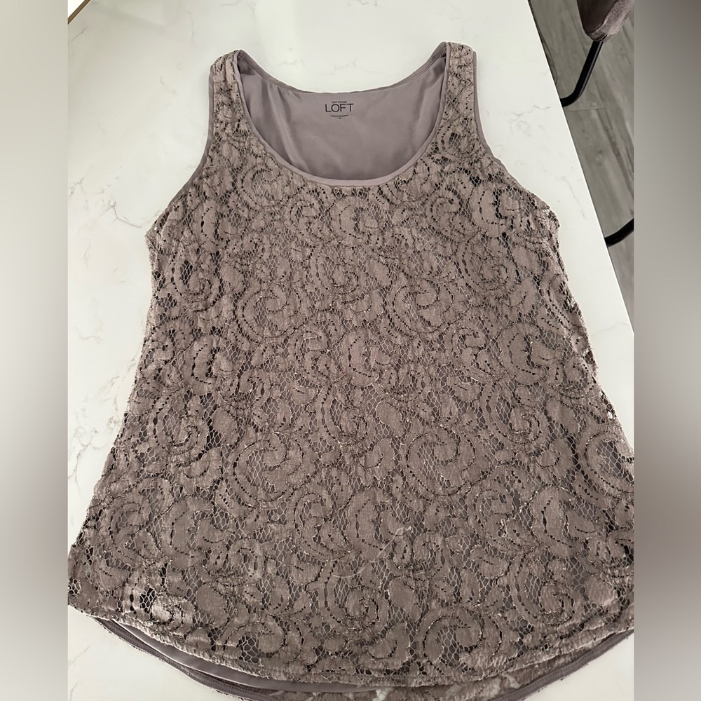Gray Loft blouse